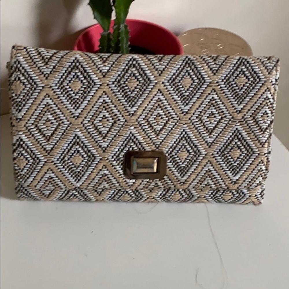 Handmade print clutch